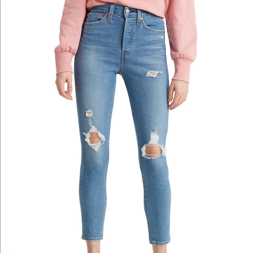 Levi’s skinny wedgie high rise jeans